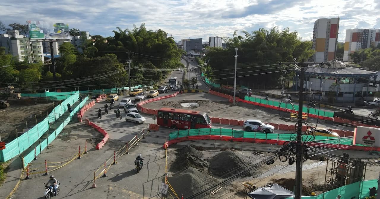 Obras del intercambiador de Bomberos en Armenia: fundición del puente norte iniciará a mediados de septiembre